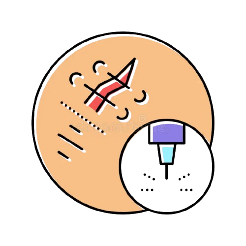 scar removal laser color icon vector scar removal laser sign isolated symbol illustration scar removal laser color icon vector 242369487 removebg preview